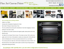 Tablet Screenshot of canvasprintsfactory.com